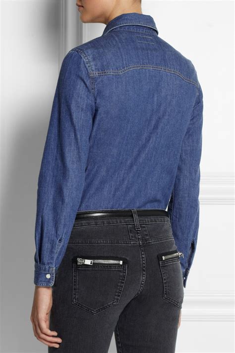 yves saint laurent hemd|ysl denim shirt.